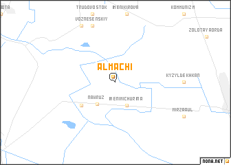 map of Almachi