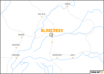map of Alma Creek