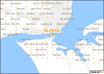 map of Almada