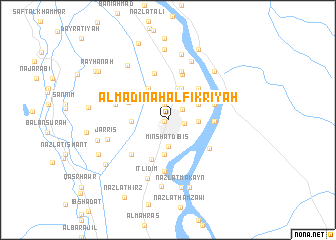 map of Al Madīnah al Fikrīyah