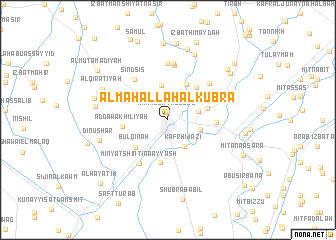 map of Al Maḩallah al Kubrá