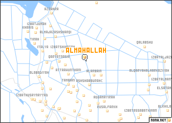 map of Al Maḩallah