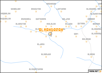 map of Al Maḩḑarah