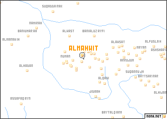 map of Al Maḩwīt