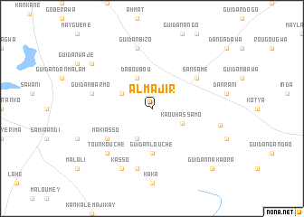 map of Almajir