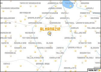 map of Al Manāz̧ir
