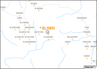 map of Al Māni‘