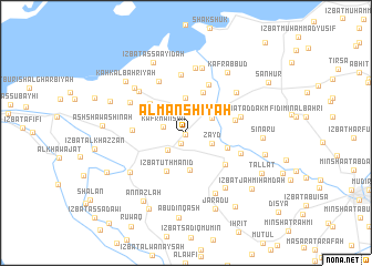 map of Al Manshīyah