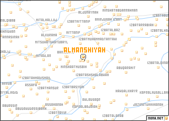 map of Al Manshīyah