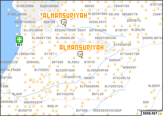 map of Al Manşūrīyah