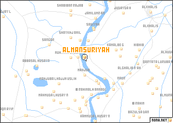 map of Al Manşūrīyah