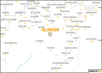 map of Al Man‘ūm