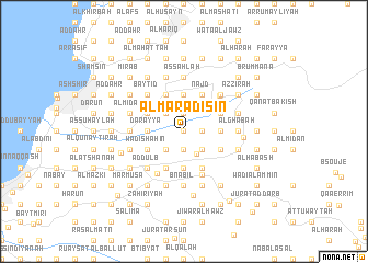 map of Al Marādisīn