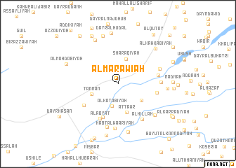 map of Al Marāwi‘ah