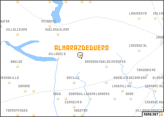 map of Almaraz de Duero