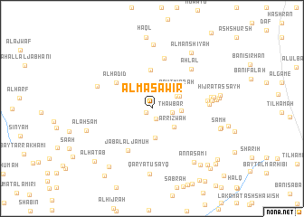 map of Al Masāwir