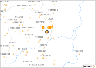 map of Almas