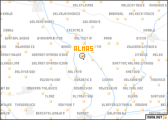 map of Almáš