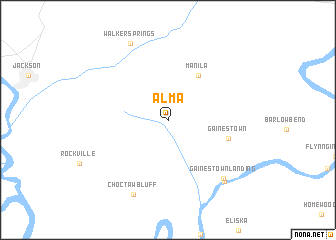 map of Alma