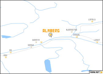 map of Almberg