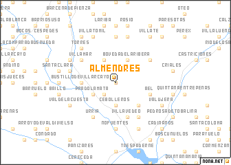 map of Almendres