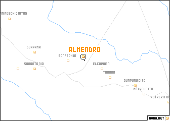 map of Almendro