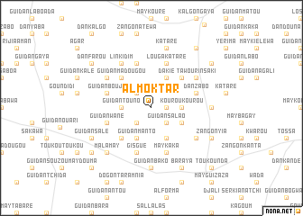 map of Al Moktar