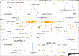 map of Almoloya de Alquisiras