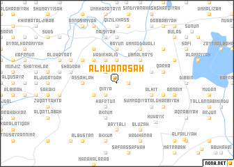 map of Al Muʼānasah