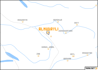 map of Al Mudaylī