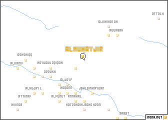map of Al Muḩayjir