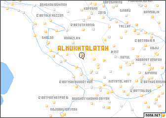 map of Al Mukhtalaţah