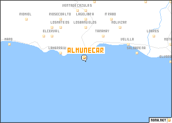 map of Almuñécar