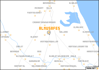 map of Almusafes