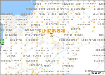 map of Al Muzayri‘ah