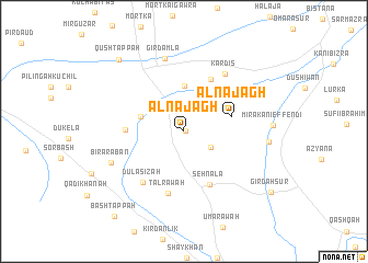 map of Al Najāgh