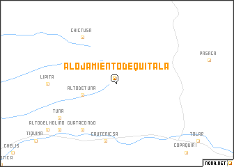 map of Alojamiento de Quitala