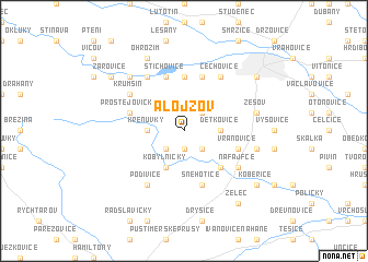 map of Alojzov