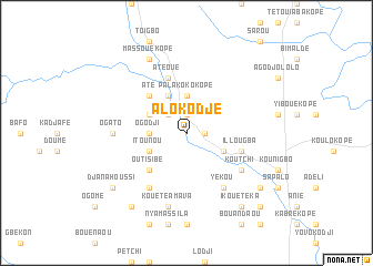 map of Alokodjé