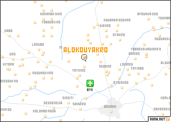 map of Alokouyakro