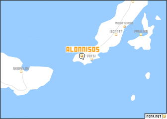 map of Alónnisos