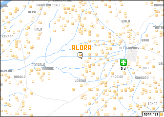 map of Alora