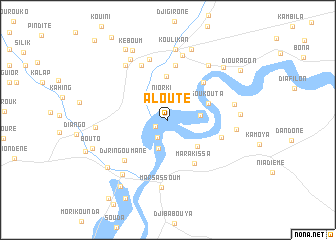 map of Aloute