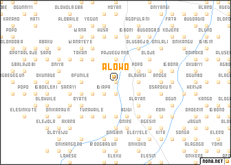 map of Alowo