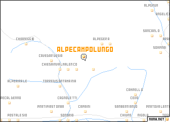 map of Alpe Campolungo