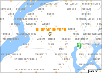 map of Alpe di Dumenza