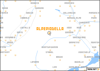 map of Alpe Piodella