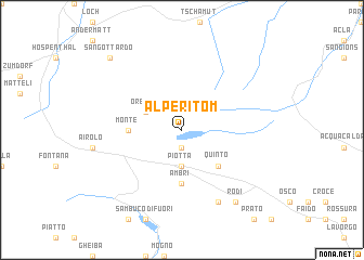 map of Alpe Ritóm