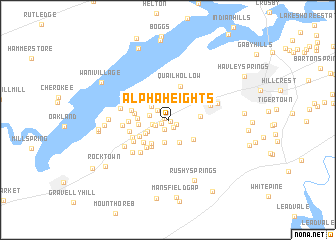 map of Alpha Heights