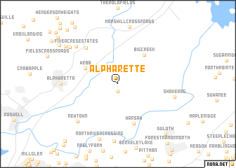 map of Alpharette